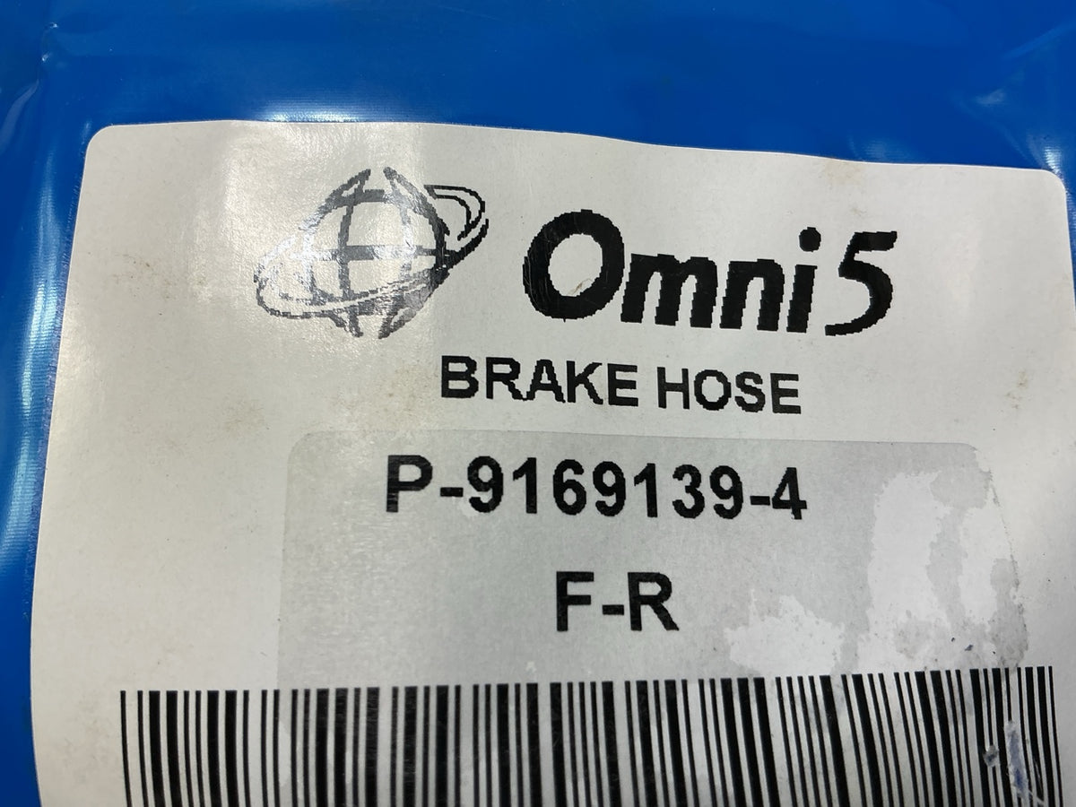(2) Omni5 P-9169139-4 Rear Brake Hose For 1999-2006 Volvo S80