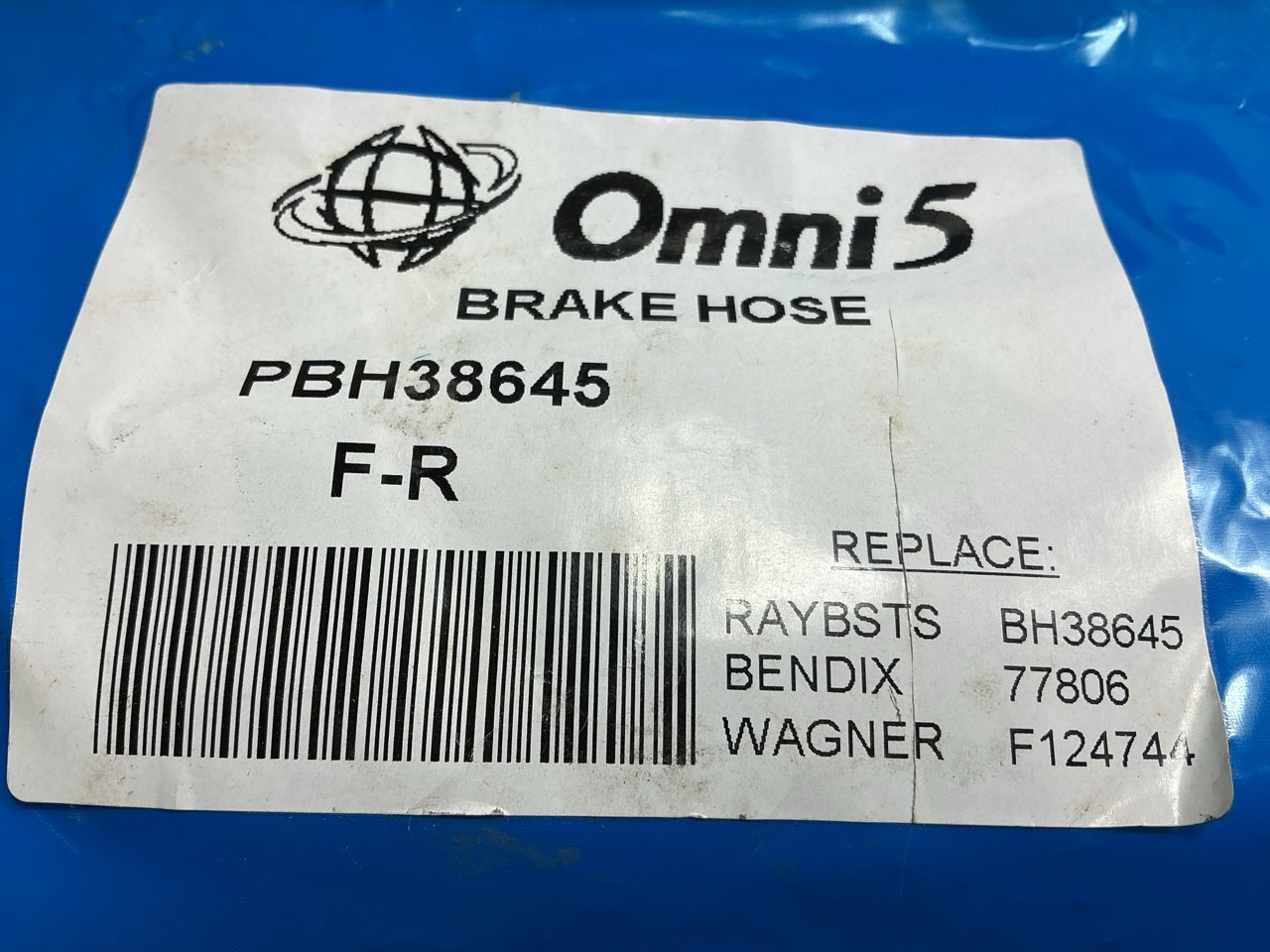 Omni5 PBH38645 Front Right Brake Hydraulic Hose