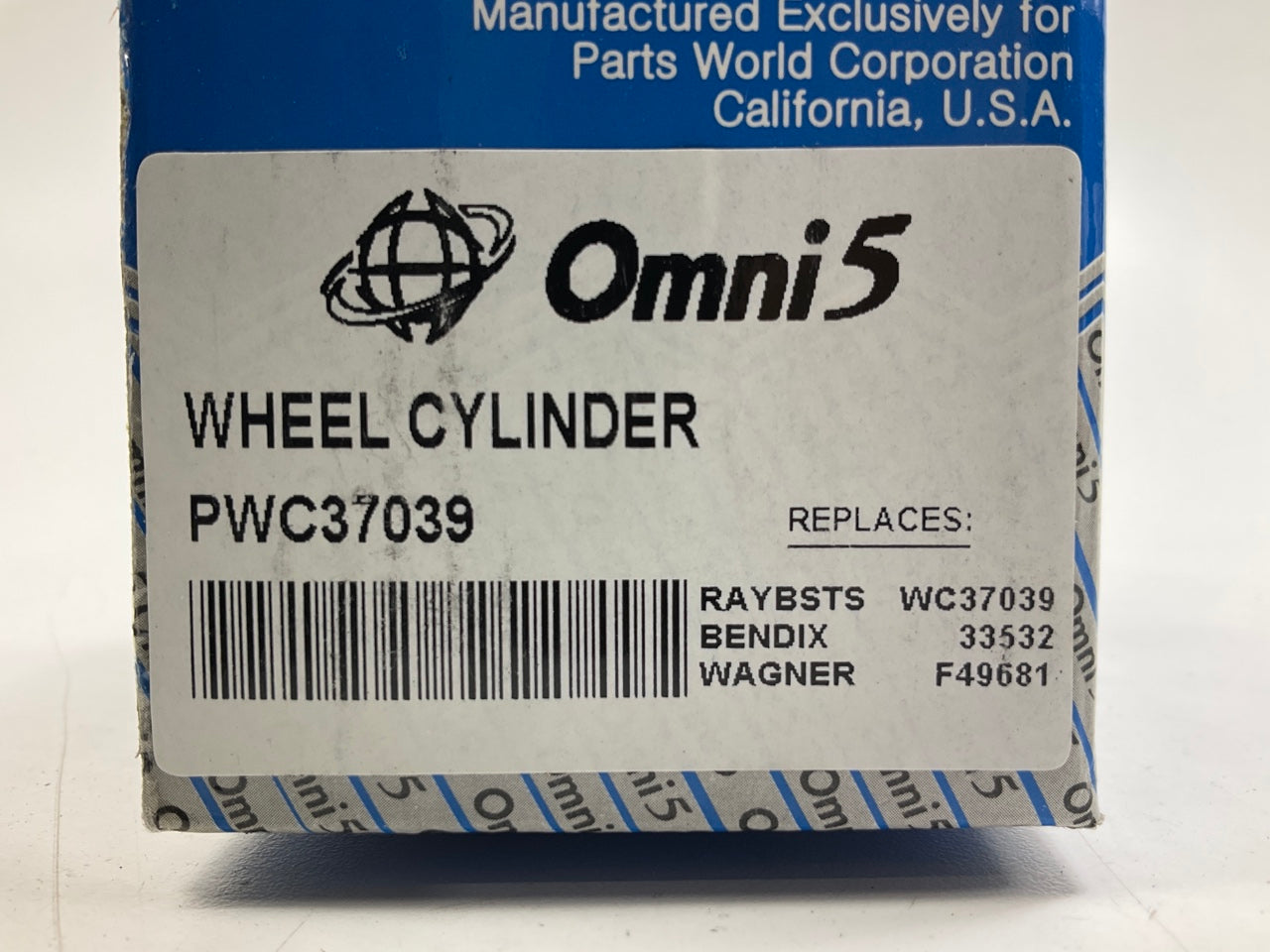 Omni5 PWC37039 Rear Right Drum Brake Wheel Cylinder