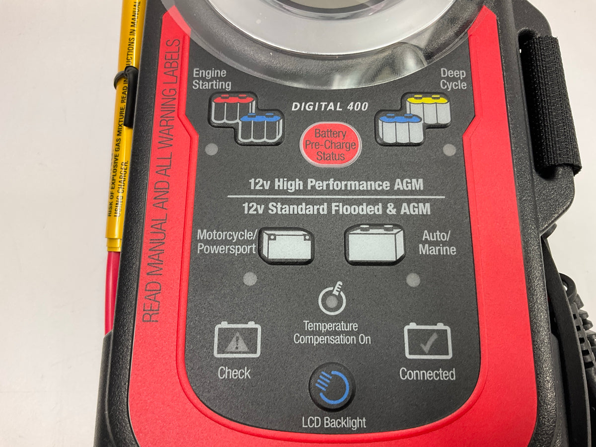 Optima 150-40000 Digital 400 12V Battery Charger & Maintainer, 4 Amp Charging