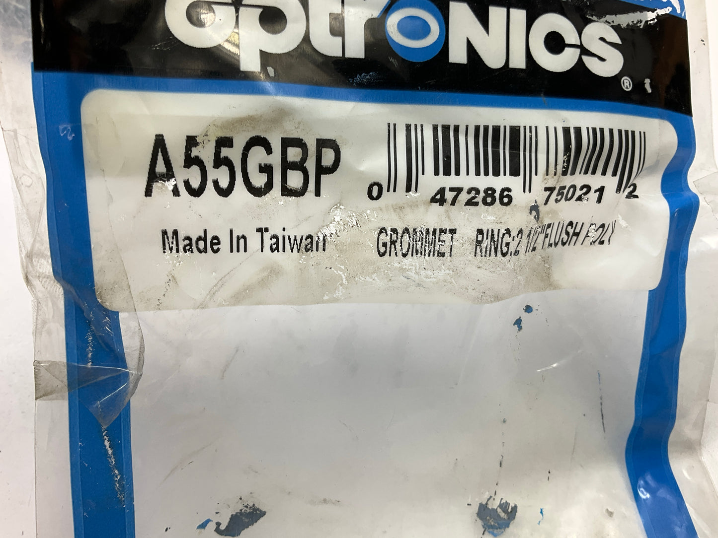 Optronics A55GBP 2.5'' Flush Mount Grommet, Open Back, Black