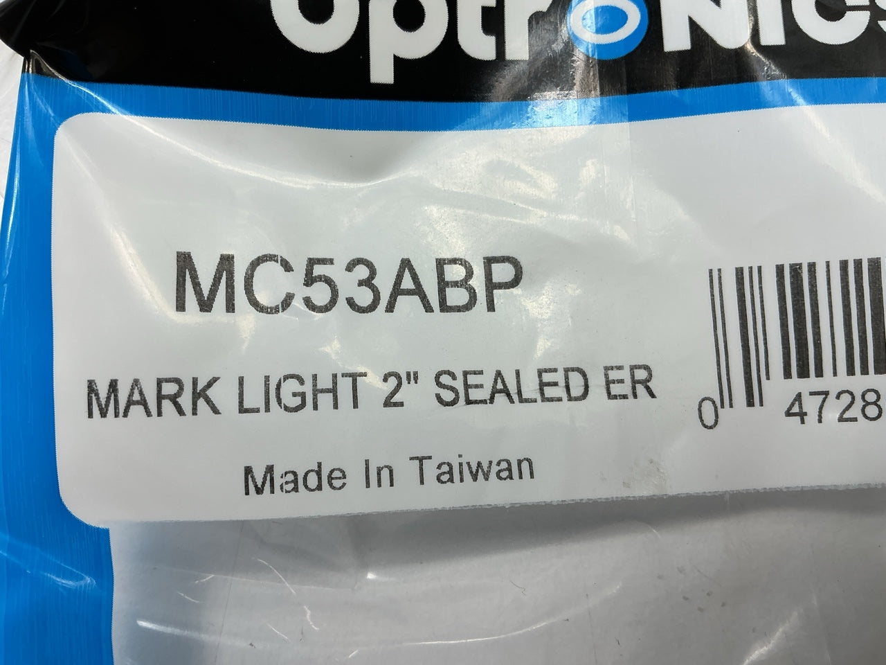 (10) Optronics MC53ABP Amber Side Marker Trailer Clearance Light Recess Mount 2''