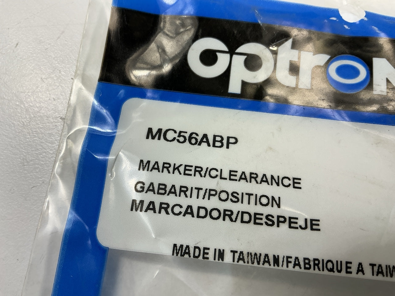 Optronics MC56ABP 2.5'' Yellow Recess Flange Mount Marker/clearance Light Lamp