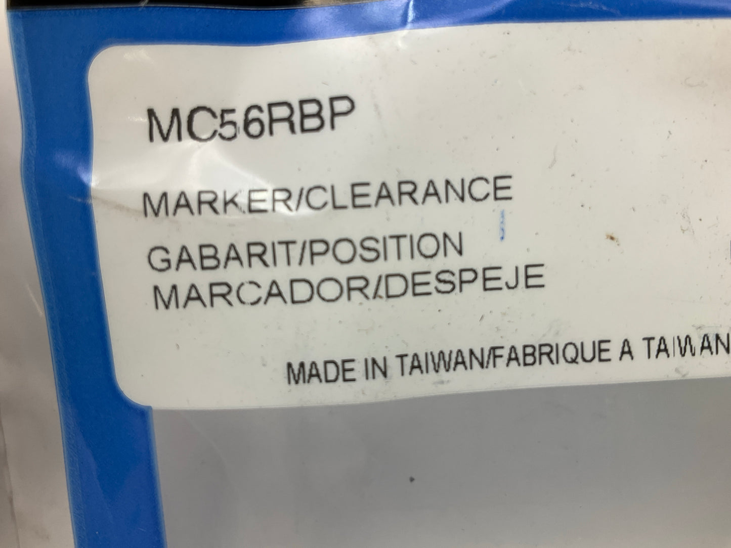 Optronics MC56RBP 2.5'' Red Recess Flange Mount Marker / Clearance Trailer Light