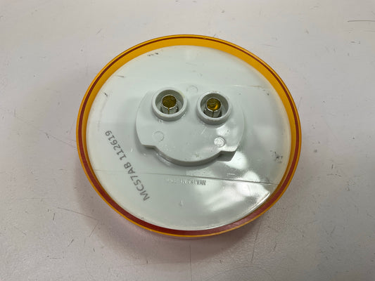 Optronics MC-57ABP Amber 2-1/2'' Incandescent Round Side Marker/Clearance Light