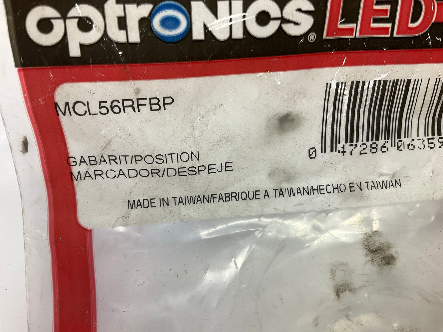 Optronics MCL56RFBP 2'' Round, Red LED, Trailer Truck Marker / Clearance Light