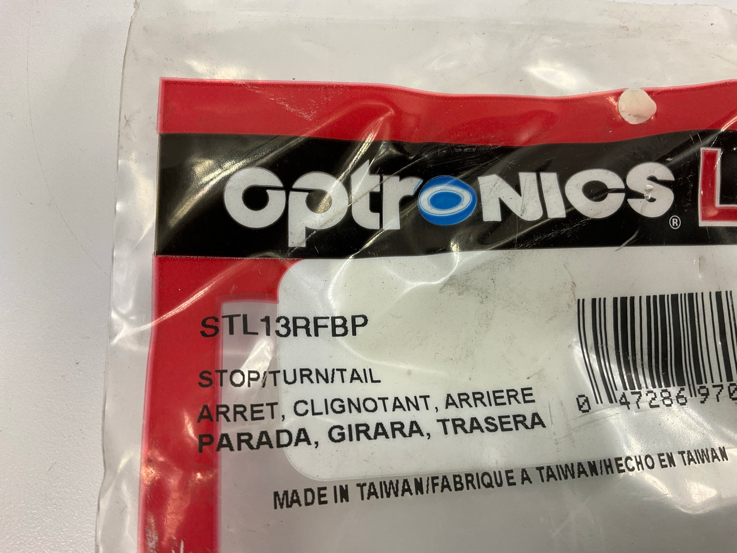 Optronics STL13RFBP 4'' Round Sealed LED Stop/Turn/Tail Trailer Light Lamp RED