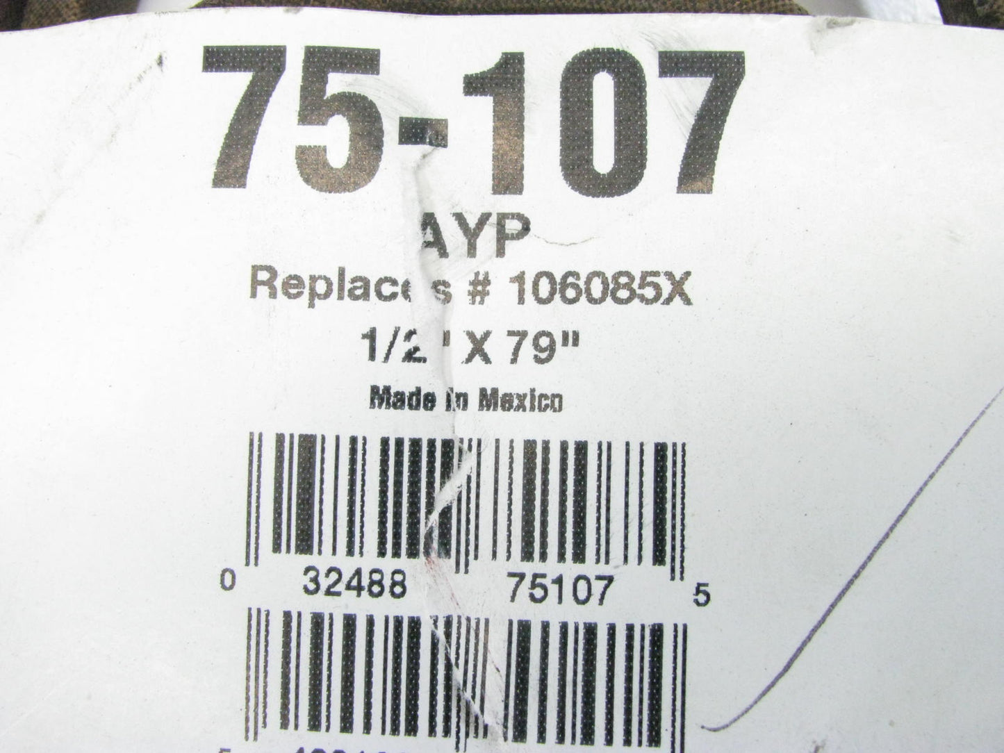 Oregon 75-107 Belt - Replaces 106085X - 1/2'' X 79''