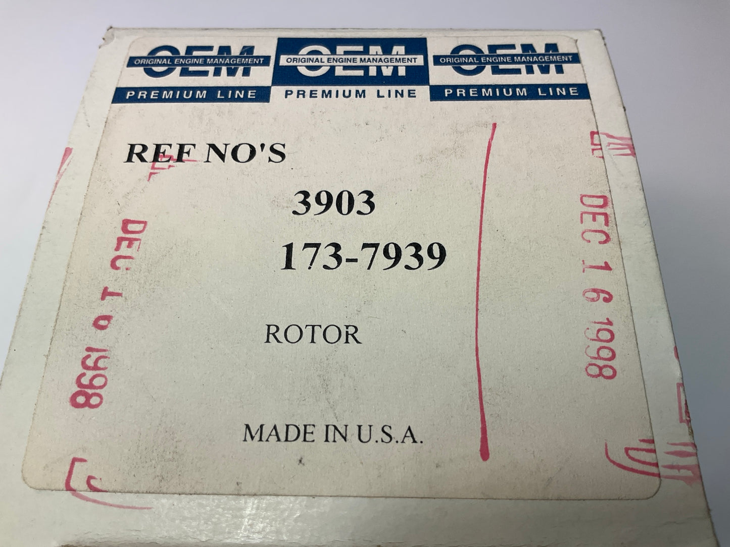Original Engine Management 3903 Ignition Distributor Rotor