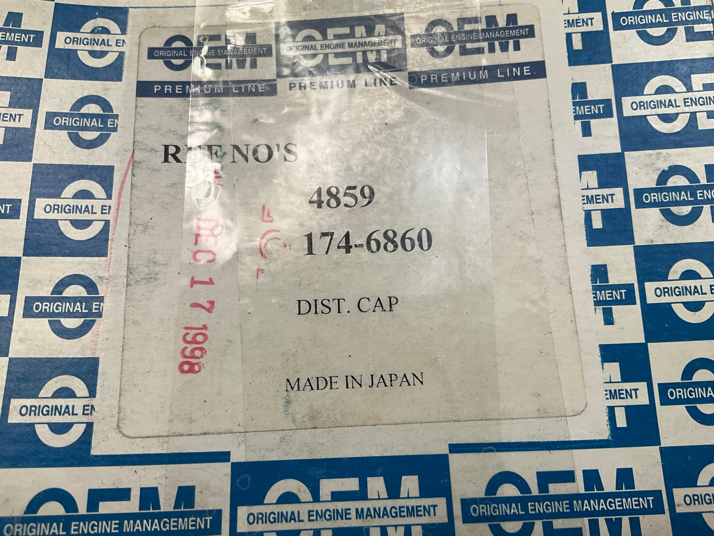 Original Engine Management 4859 Ignition Distributor Cap