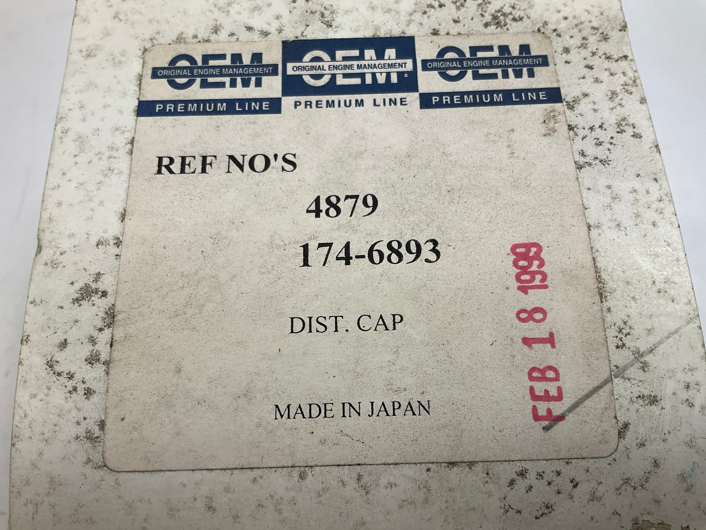 Original Engine Management 4879 Ignition Distributor Cap
