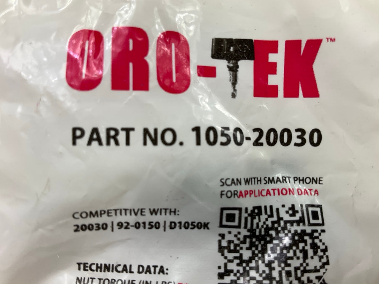 (4) Oro-tek 1050-20030 TPMS Tire Pressure Monitor Sensor Service Kit
