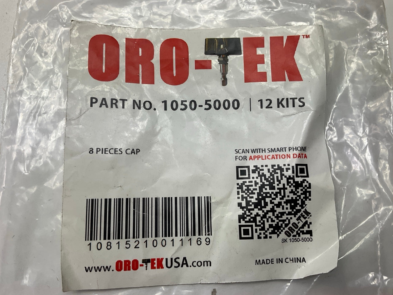 Oro-tek 1050-5000 Gray Valve Stem Caps - 96 PACK