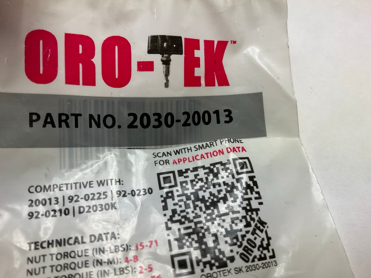 Oro-tek 2030-20013 TPMS Tire Pressure Monitor Sensor Service Kit