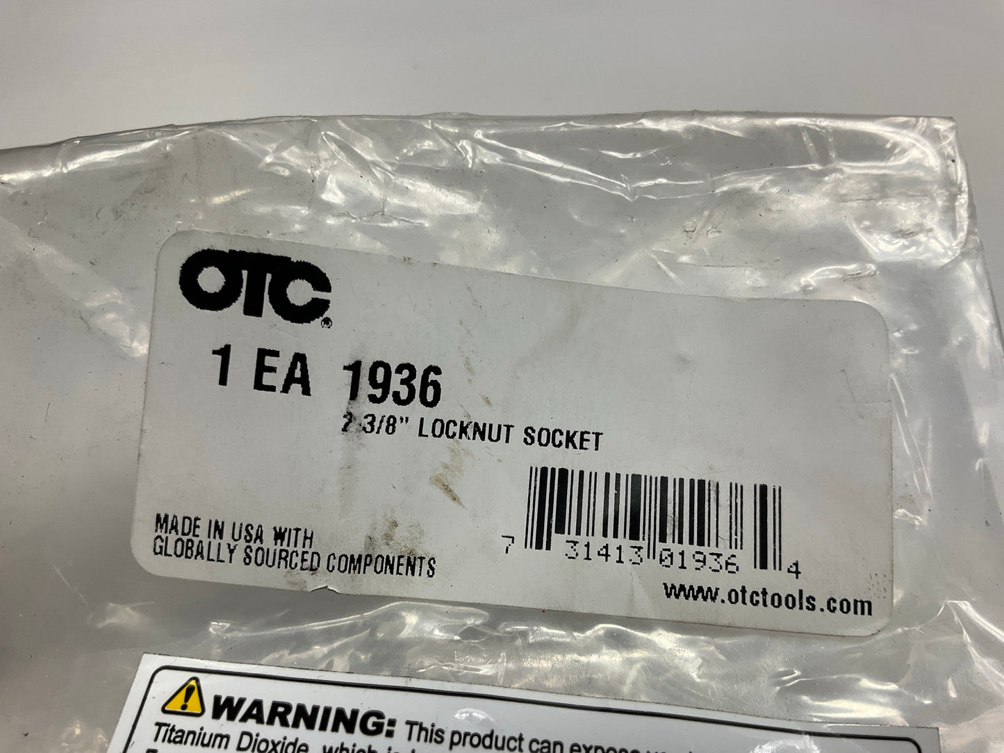 OTC 1936 Wheel Bearing Locknut Socket For Ford Dana 60 Axles - 6 Point, 2-3/8''