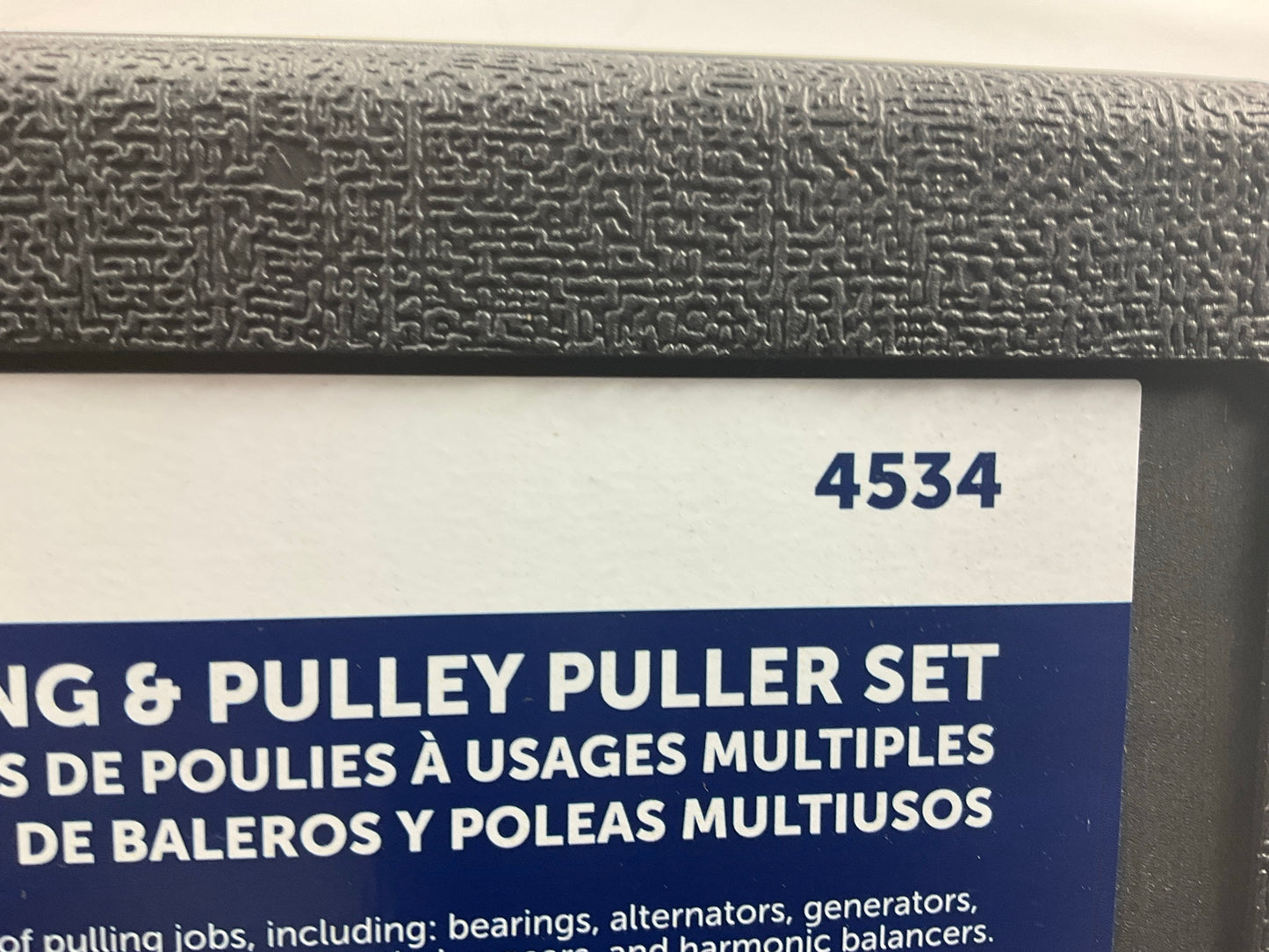 OTC 4534 Multipurpose Bearing And Pulley Puller Set, 3-5'' Spread,1-2.25'' Reach