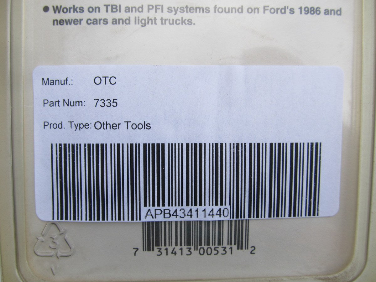 OTC 7335 Yellow 3/8'' Ford Fuel Line Disconnect Tool W/ Spring Lock Coupling
