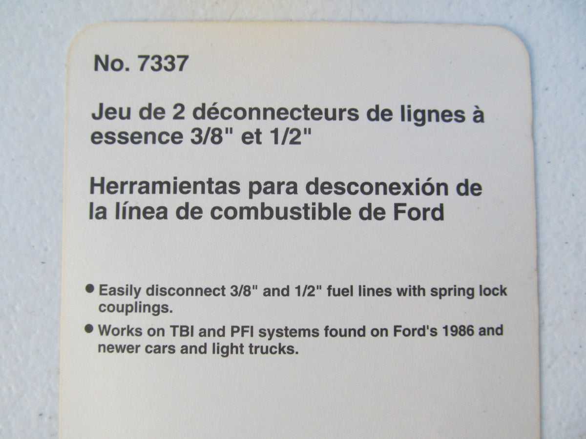 OTC 7337 Fuel Line Disconnect Tool Set For Ford - 2 Piece