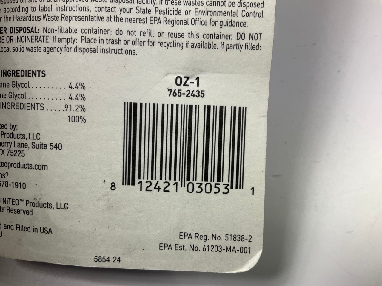 Ozium OZ1 Air Cleaner 0.8 Oz Spray, Original 3-PACK