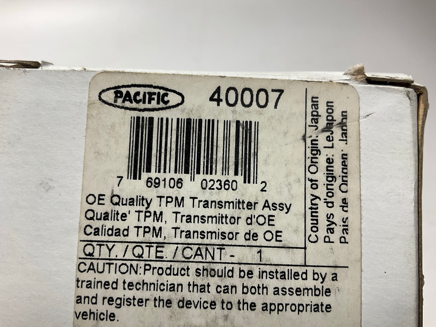 Pacific 40007 TPMS Tire Pressure Monitor Sensor - 05-06 Tundra, 05-07 Sequioia