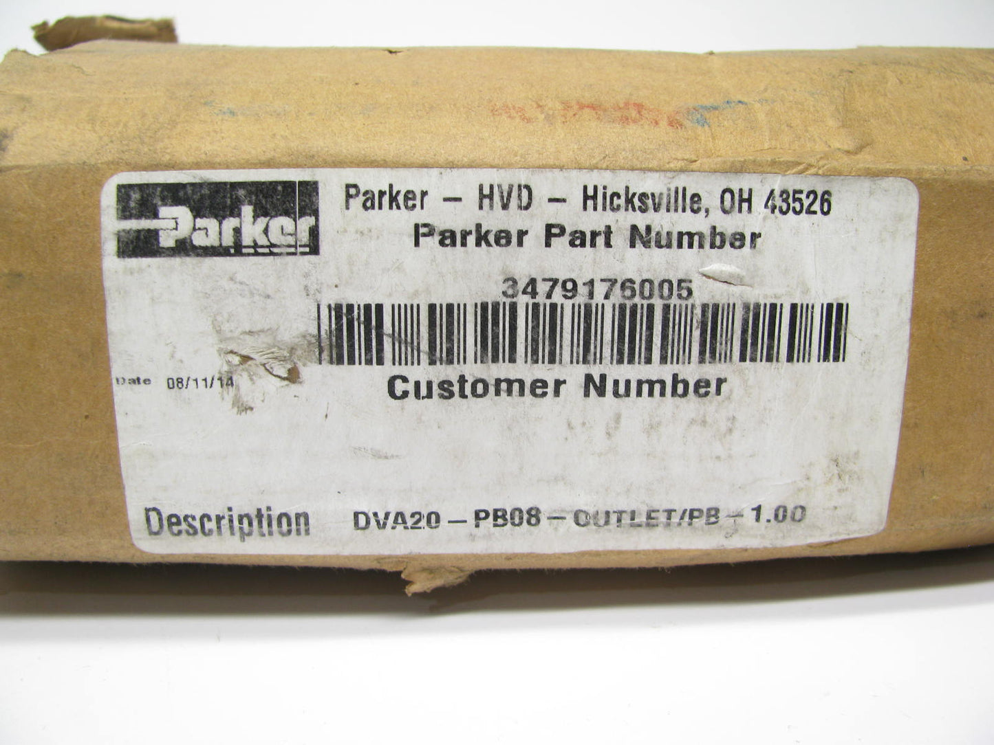 Parker 3479176005 DVA20-PB08 Pressure Beyond Outlet Hydraulic Valve