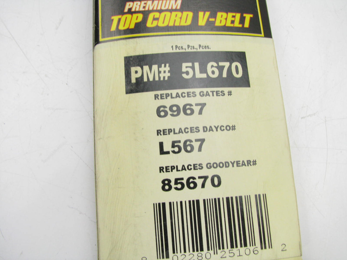 Parts Master 5L670 Lawn & Garden Power Equipment Drive Belt - 5/8'' X 67''