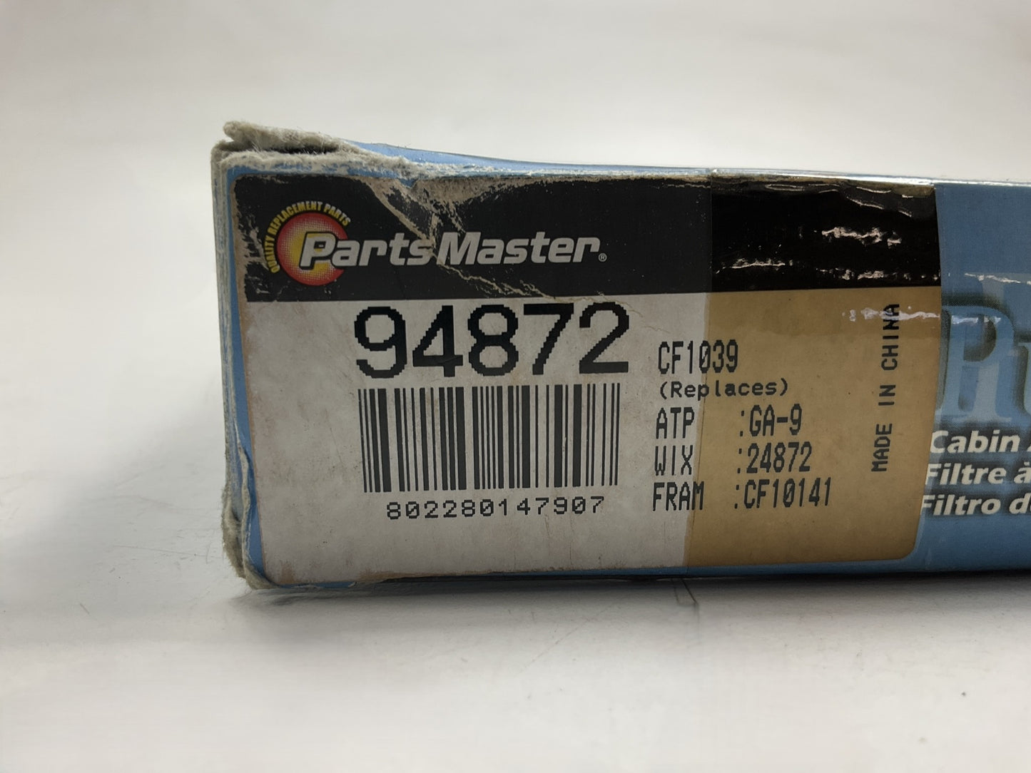 Parts Master 94872 Cabin Air Filter For 2002-2005 Saturn Vue, 2005 Equinox