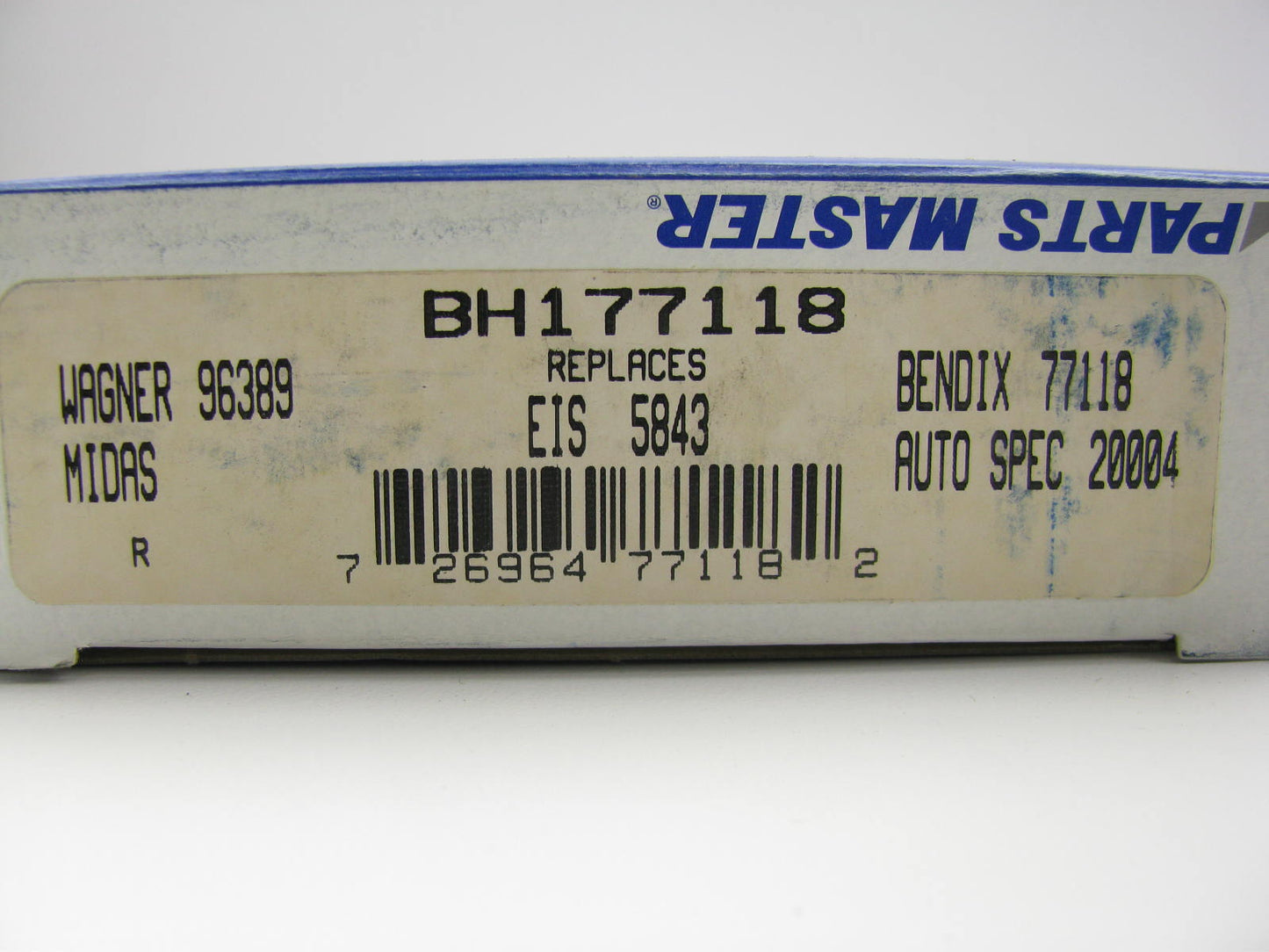 Parts Master BH177118 Brake Hydraulic Hose - Rear