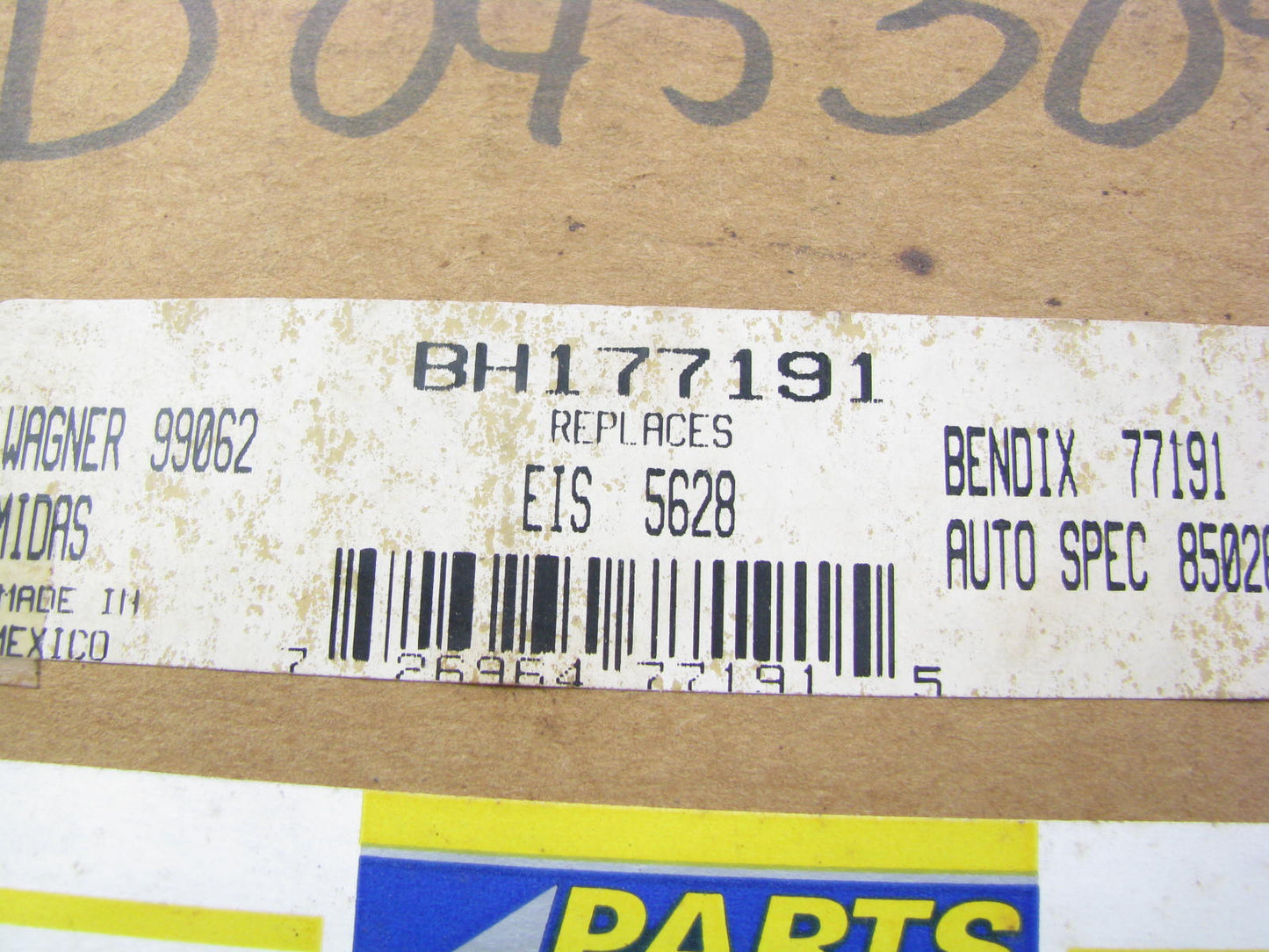 Parts Master BH177191 FRONT RIGHT Brake Hose 78-79 Ford F-150 Bronco