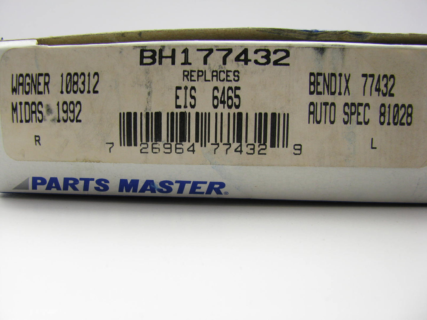 Parts Master BH177432 Brake Hydraulic Hose - Front Left