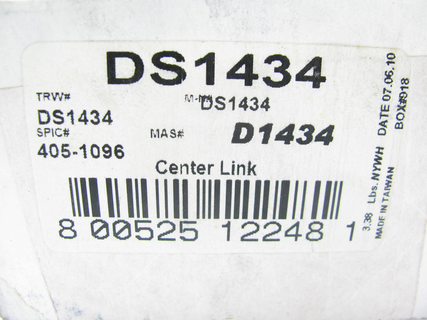 Parts Master DS1434 Front Left Inner Tie Rod End - 2WD ONLY