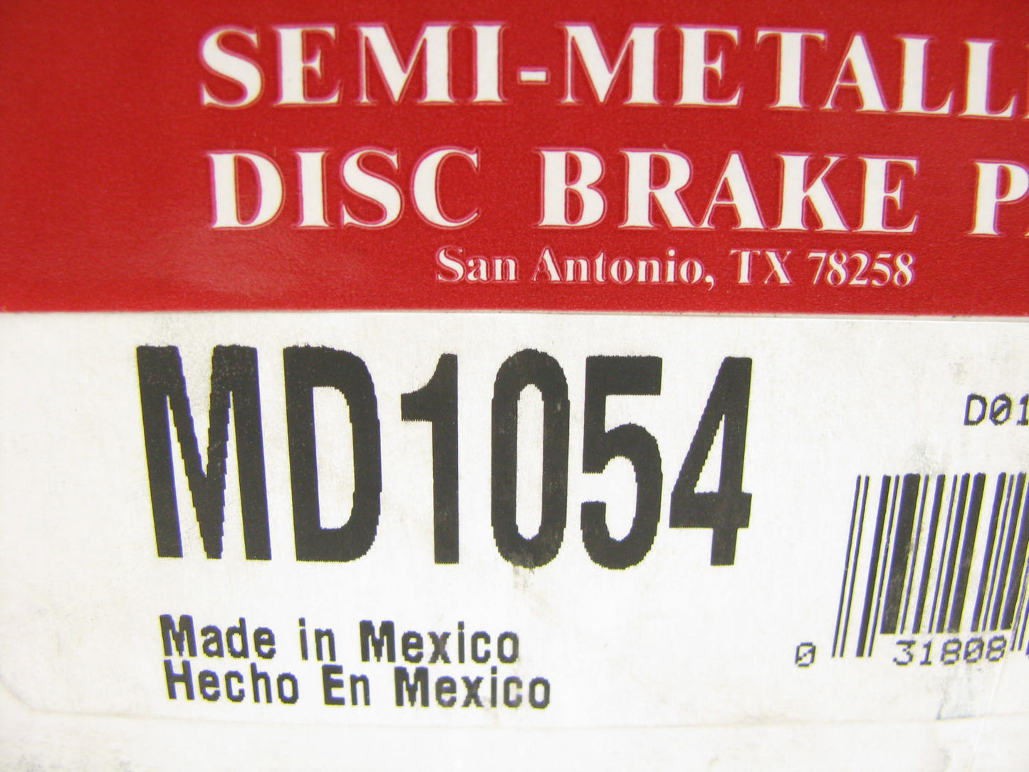 Parts Master MD1054 Front Disc Brake Pads For 2004 Ram 1500 SRT-10