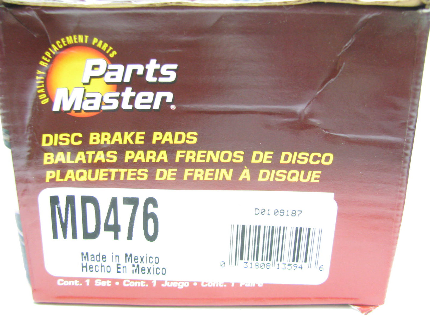 Parts Master MD476 Front Disc Brake Pads