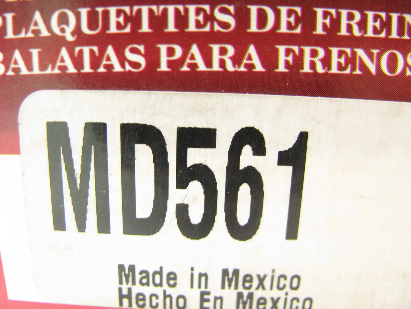Parts Master MD561 Front Disc Brake Pad Set