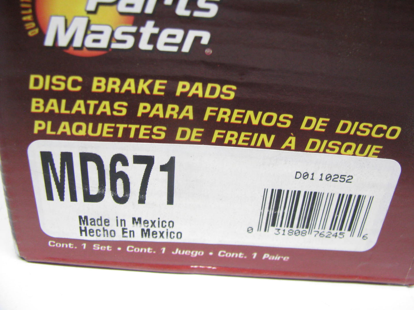 Parts Master MD671 Front Disc Brake Pads For 1994-97 Defender 90 1993 110