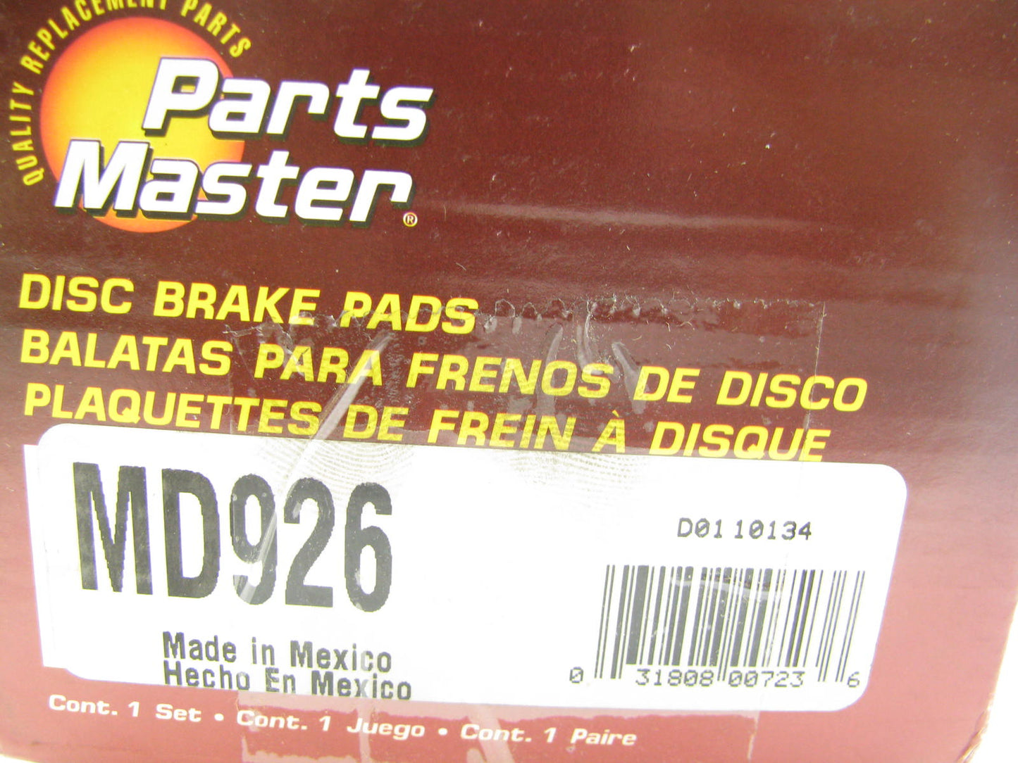 Parts Master MD926 Front Disc Brake Pads For 2002-2005 Freelander