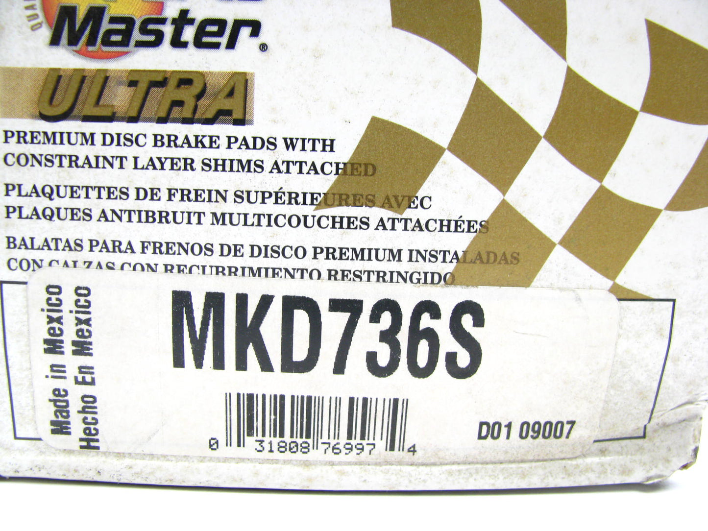 Parts Master MKD736S Front Disc Brake Pads For 1997-1998 Saab 900