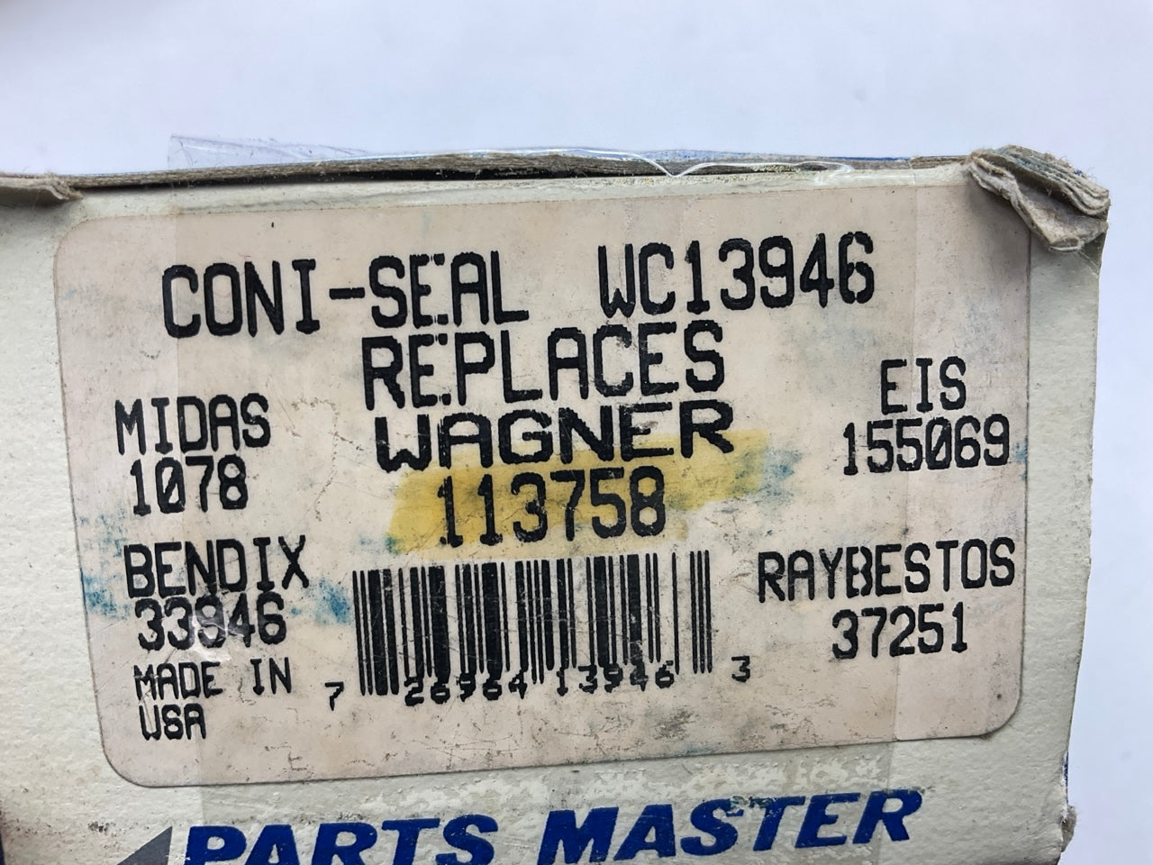 Parts Master WC13946 Drum Brake Wheel Cylinder - Front Right / Rear Right
