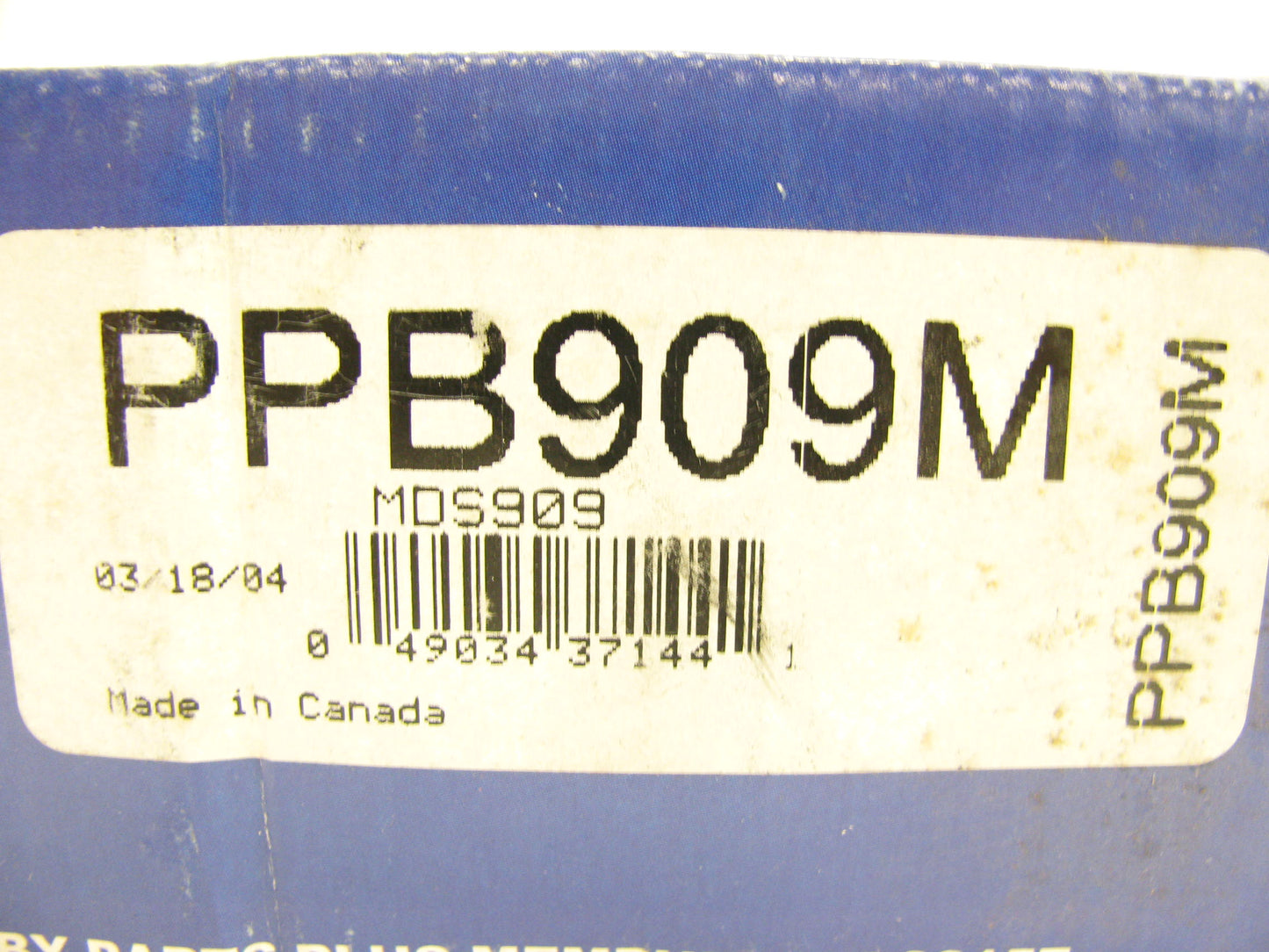 Parts Plus PPB909M Semi-Metallic Disc Brake Pads - Rear