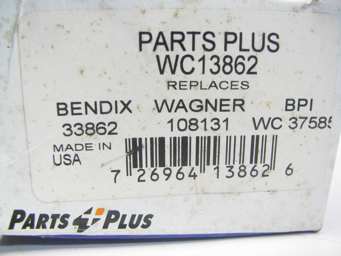 Parts Plus WC13862 Drum Brake Wheel Cylinder - Rear Left / Right