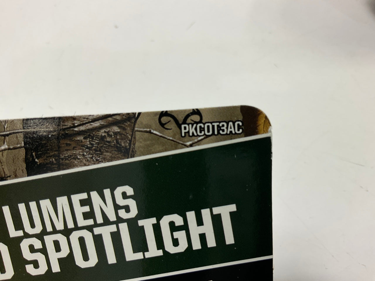 Peak PKCOT3AC Camo 3 Watt LED 230 Lumens LED Spot Light Lamp, (4) AA Batteries