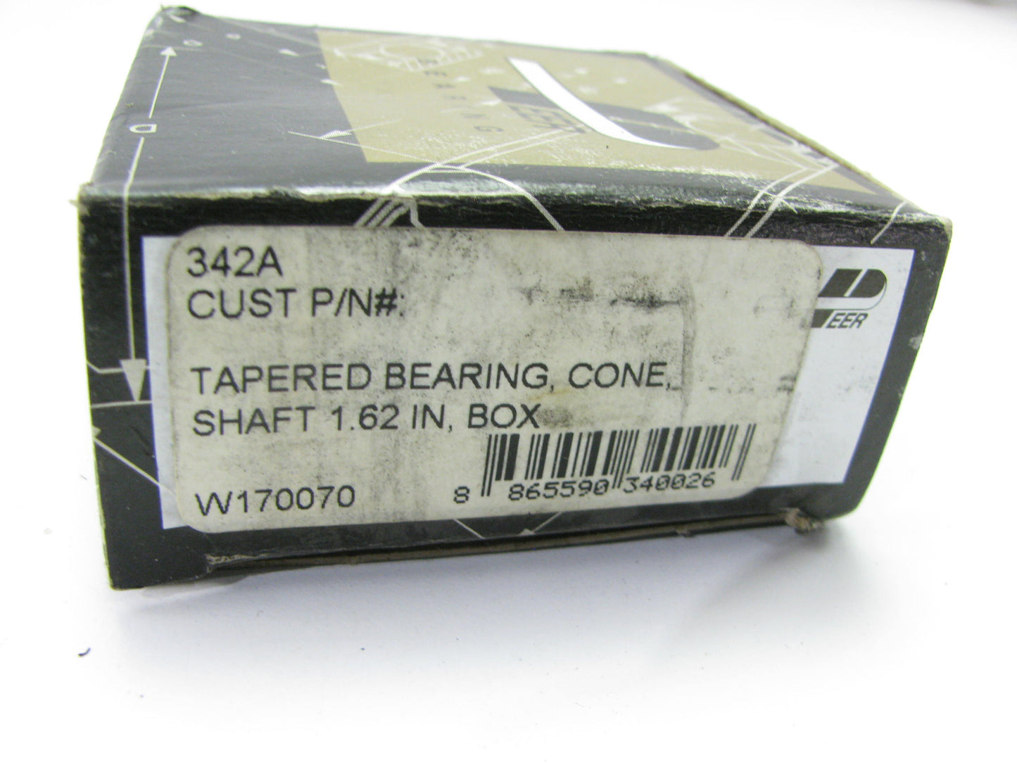 Peer 342A Industrial Bearing Cone, 1.62'' Shaft