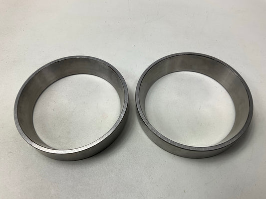 (2) Peer LM501310 Tapered Bearing Race Cup