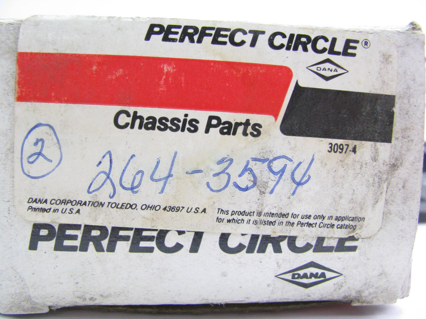 (2) Perfect Circle 264-3594 Alignment Caster/Camber Kit Front Upper 2-1/4 Degree