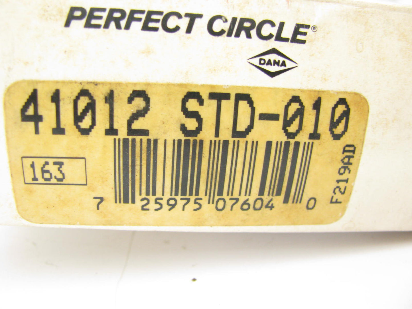 Perfect Circle 41012STD-010 File Fit Piston Rings STD International C221 C263