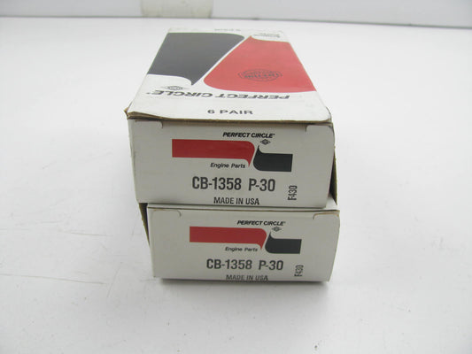 (6) Perfect Circle CB-1358P-30 Connecting Rod Bearings .030'' 1985-2005 GM 4.3L