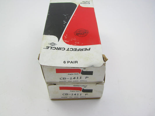(6) Perfect Circle CB-1411P Connecting Rod Bearing Pairs - STANDARD Size