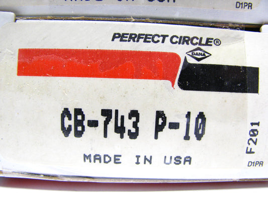 (8) Perfect Circle CB743P10 Connecting Rod Bearings .010'' Chevrolet BBC 348-454