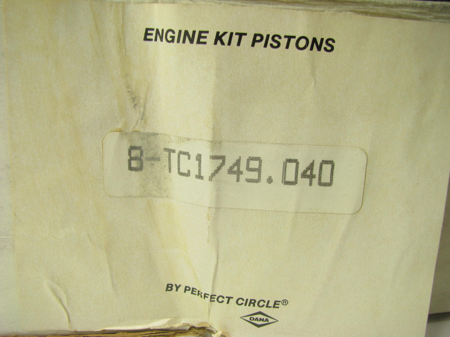(8) Perfect Circle TC-1749 Cast Engine Pistons .040'' - 1968-1977 Pontiac 350 V8