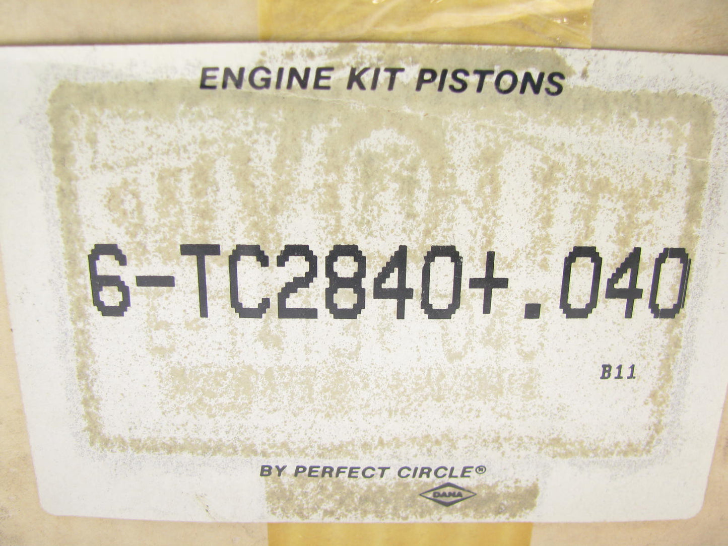 Perfect Circle TC2840 Engine Piston Set Of 6, .040'' - 1953-1962 Chevy 235 236 I6